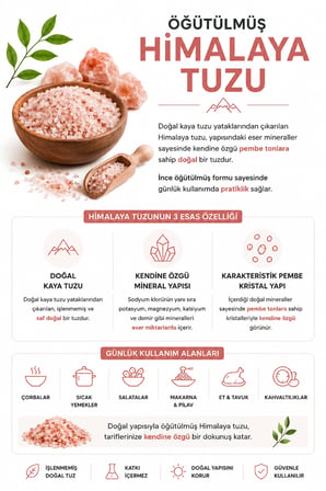 ÖĞÜTÜLMÜŞ HİMALAYA TUZU 2,5 KG