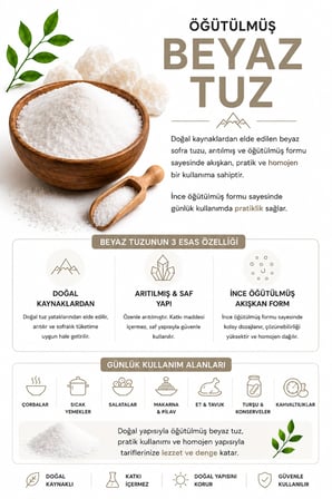 ÖĞÜTÜLMÜŞ KAYA TUZU 2,5 KG