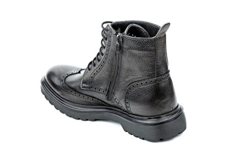 Dexter Siyah Hakiki Deri Erkek Casual Bot KO9586-61