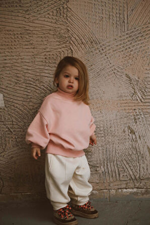 Balıkçı Yaka Polarlı Eşofman Takımı 1-5 Yaş