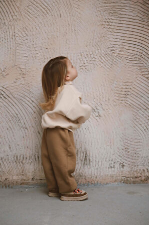 Balıkçı Yaka Polarlı Eşofman Takımı 1-5 Yaş