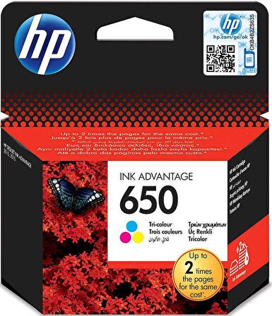 HP 650 Üç Renkli Kartuş CZ102AE