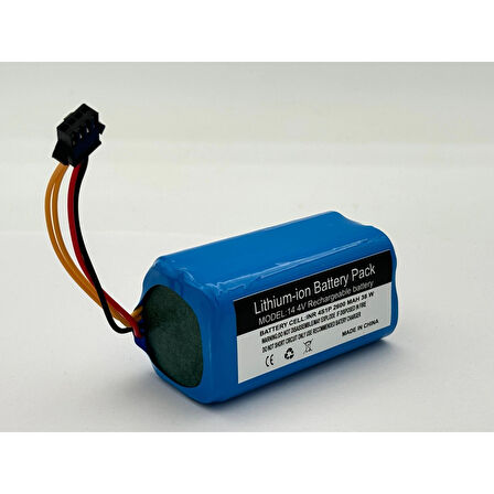 Koenic KRVC 2320 RC Robot Süpürge 2600 mAh 14.4 V   Batarya – Orjinal Uyumlu Uzun Ömürlü, Yüksek Performans Pil