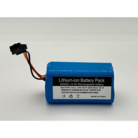 Koenic KRVC 2320 RC Robot Süpürge 2600 mAh 14.4 V   Batarya – Orjinal Uyumlu Uzun Ömürlü, Yüksek Performans Pil