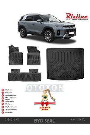 Byd Seal U DM-i 2023 Sonrası (ALT) Bagaj Havuzu ve 3D Havuzlu Paspas -HEDİYELİ