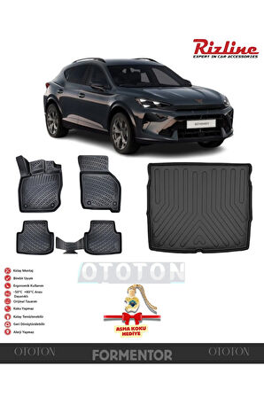 Cupra Formentor 2024 Sonrası (ÜST) Bagaj Havuzu ve 3D Havuzlu Paspas -HEDİYELİ