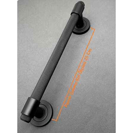 KOLDOOR Zamak Punch Zamak A213 Mat Siyah Çekme Kol Sürgülü Kapı Çekme Kolu 1 Adet