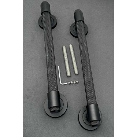 KOLDOOR Zamak Punch Zamak A213 Mat Siyah Çekme Kol Sürgülü Kapı Çekme Kolu 1 Adet