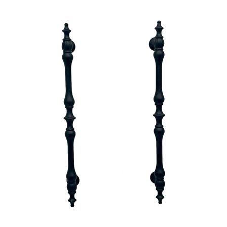 Şehzade Mat Siyah Mobilya Dolap Mutfak Çekmece Kulpu 128 Mm ( 12,8 Cm ) 5 Adet