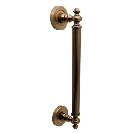 KOLDOOR Osmanlı Rustik Mat Antik Sarı Zamak Çekme Kol Sürgülü Kapı Çekme Kolu 25 Cm 1 Takım