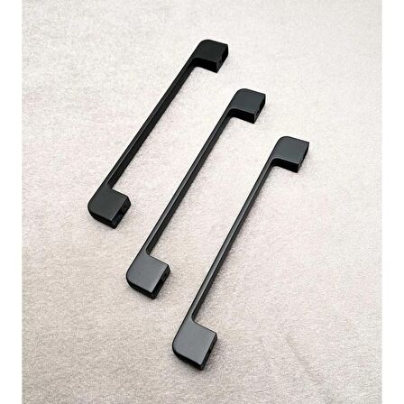 Arel Mat Siyah Tv Ünitesi Vestiyer Yatak Odası Mutfak Dolap Çekmece Kulpu 128 Mm (12,8 Cm)  5 Adet