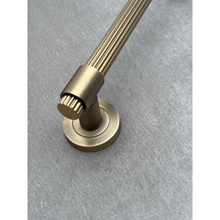 KOLDOOR Erva Mat Antik Sarı Zamak Çekme Kol Sürgülü Kapı Çekme Kolu 40 Cm 1 Adet