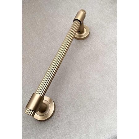 KOLDOOR Erva Mat Antik Sarı Zamak Çekme Kol Sürgülü Kapı Çekme Kolu 40 Cm 1 Adet