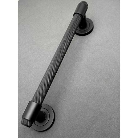 KOLDOOR Punch Zamak A213 Mat Siyah Çekme Kol Sürgülü Kapı Çekme Kolu 40 Cm 1 Adet