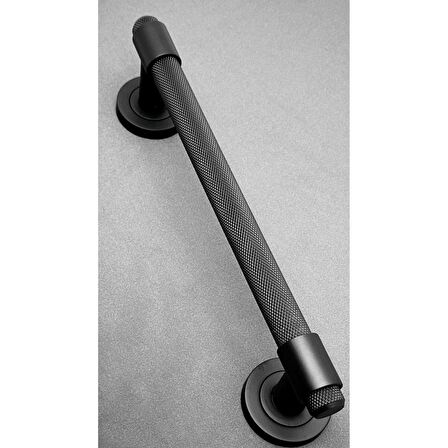 KOLDOOR Punch Zamak A213 Mat Siyah Çekme Kol Sürgülü Kapı Çekme Kolu 40 Cm 1 Adet