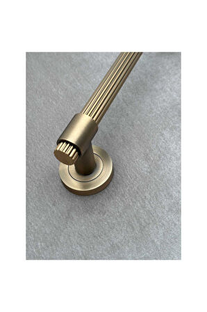 Erva Mat Antik Sarı Zamak Çekme Kol Sürgülü Kapı Çekme Kolu 40 Cm 1 Adet
