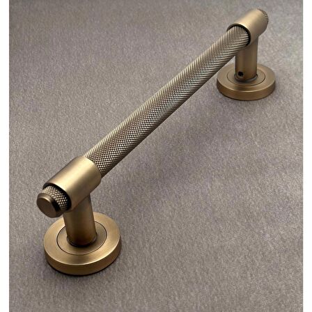 KOLDOOR Punch Zamak A213 Mat Antik Sarı Çekme Kol Sürgülü Kapı Çekme Kolu 40 Cm 1 Adet