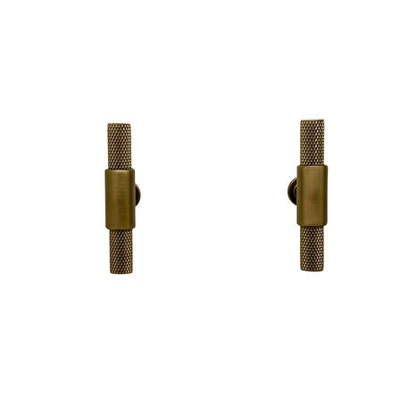 Handles Kulp Mobilya Dolap Mutfak Çekmece Kulpu 158 Mat Antik Sarı Düğme 2 Adet