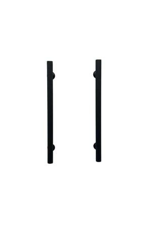 Mobilya Dolap Kulpu Mutfak Çekmece Kulpu Çizgili Dal Siyah 224 mm ( 22,4 cm ) 2 Adet