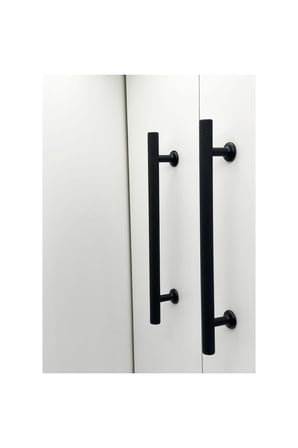 Mobilya Dolap Kulpu Mutfak Çekmece Kulpu Çizgili Dal Siyah 224 mm ( 22,4 cm ) 2 Adet