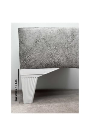 Mobilya Koltuk Çekyat Baza Chester Tv Ünitesi Ayağı Stylish Beyaz 12 Cm 1 Adet