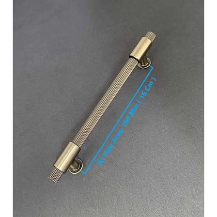 KOLDOOR Erva Handles 158 Mat Antik Sarı Mobilya Tv Ünitesi Dolap Mutfak Çekmece Kulpu 160 Mm 10 Adet