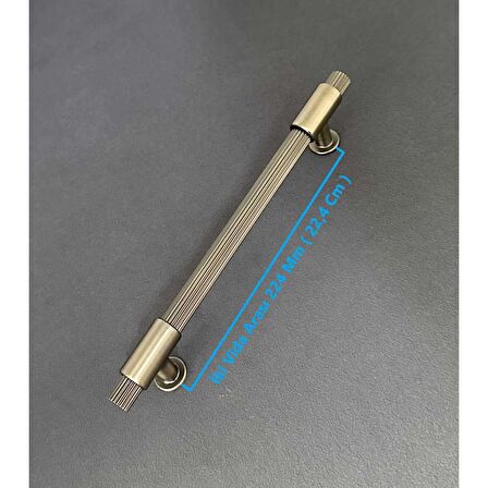 KOLDOOR Erva Handles 158 Mat Antik Sarı Mobilya Tv Ünitesi Dolap Mutfak Çekmece Kulpu 224 Mm 10 Adet