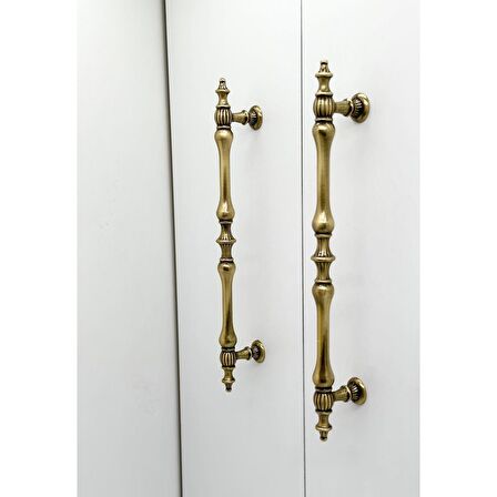 Şehzade Antik Sarı Mobilya Dolap Mutfak Çekmece Kulpu 96 Mm ( 9,6 Cm ) 10 Adet