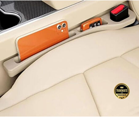 Lancia Thema LX 2011-2012-2013-2014-2015 Araba Koltuk Arası Boşluk,Doldurucu Organizer, İki Adet Bej Araç İçi,Düzenleyici