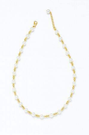 Dorika Detaylı İnci Kolye