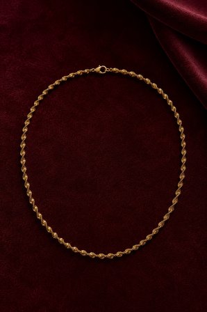Luce Burgu Kuyum Model Altın Renk Yaprak Desenli Kadın Zincir Kolye 40–45 cm 316L Paslanmaz Çelik | Premium Kalite, Üstün Dayanıklılık