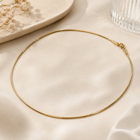 Luna Gold Kadın Altın Renk İnce Zincir Kolye – Minimal Şık Boyun Kolyesi
