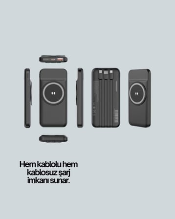 Kompakt Tasarım, Güçlü Performans – 10000mah Kablosuz Powerbank