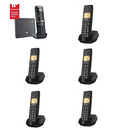 Gigaset C550 IP PURE-100 6 Dahili Dect Telsiz Kablosuz Telefon Santrali