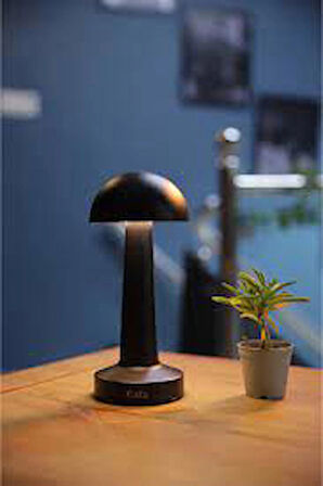 Cata 3 Işık Renkli Şarjlı Dim Edilebilir Masa Lambası Siyah Kasa Ct-8428 (CT-8428 )