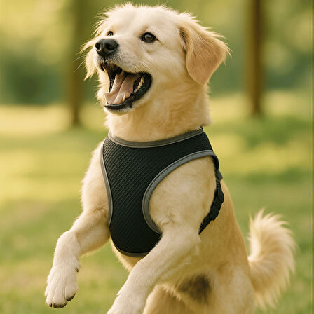 Beylini S-M-L Yıkanabilir Mesh Fileli Göğüs Tasması Nefes Alabilir Terletmez Dayanıklı Klipslı Cırtlı Tasma