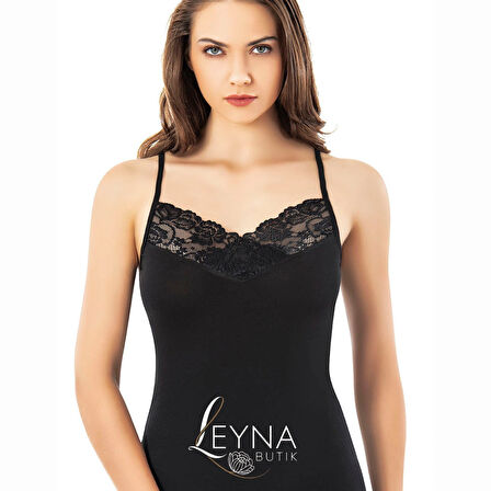 Kadın Modal Kumaş Dantelli Ip Askılı Kutu Ambalajlı Modelli Atlet