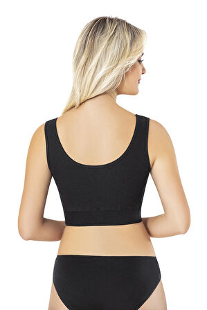 Pamuklu Penye Kaşkorse Kumaş Sabit Pedli V Yaka Yarım Atlet