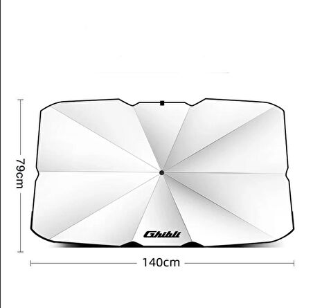 Araba Ön Cam Güneşlik Şemsiye Katlanabilir Güneşlik Şemşiye 140x80