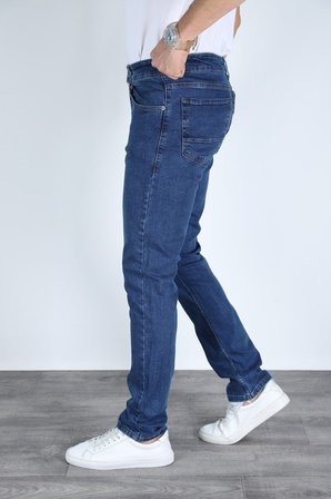 Erkek Regular Fit Rahat Kesim Esnek Likralı Denim Jeans Kot Pantolon