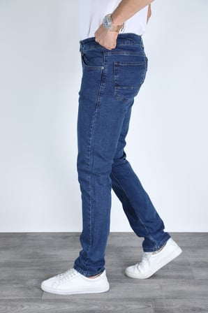 Erkek Regular Fit Rahat Kesim Esnek Likralı Denim Jeans Kot Pantolon