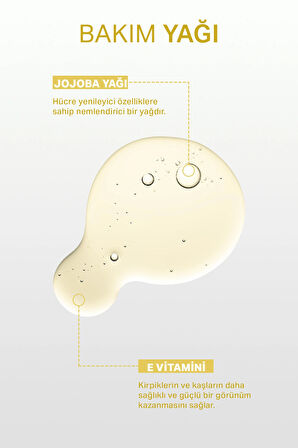 Kaş ve kirpik wax sabitleyici & şekillendirici şeffaf yapı