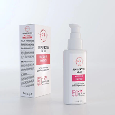 Pink Touch 50+spf Uvb + Uva Broad Hafif Tonlu Pembe Dokunuş Güneş Koruyucu Yüz Kremi Su Bazlı