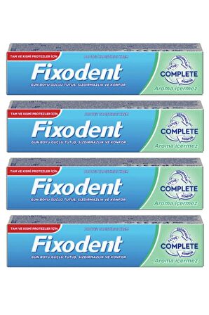 Fixodent Complete Diş Protez Yapıştırıcı Aromasız 47g X 4 Adet