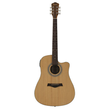 Kozmos IW-240CE Elk.Akustik Gitar, Natural Renk