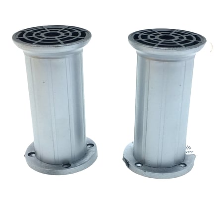 Diyarı Fırsat Ayarlanabilir Gri Plastik Koltuk Baza Ayağı 12 cm x 51 mm 10'lu Paket
