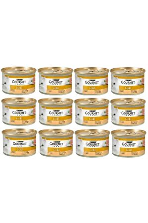 Gourmet Gold Kiyilmis Hindi Etli Yas Kedi Mamasi 85 gr 12 adet