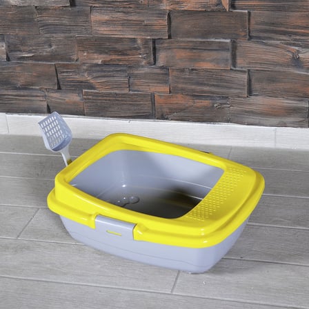 Karamel Pet Izgaralı Açık Kedi Tuvaleti Çeşitli Renklerde + Kürek Hediyeli - KP-ARS-TVLT-KRSK