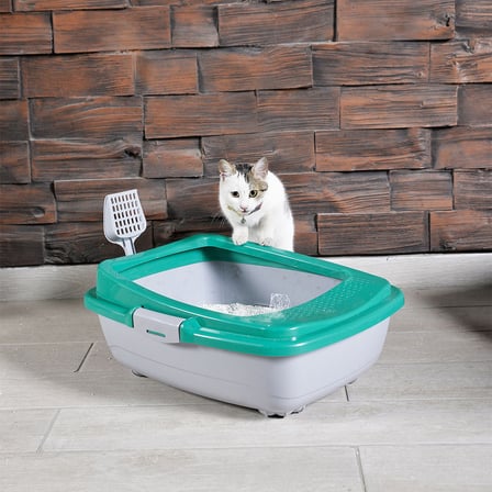 Karamel Pet Izgaralı Açık Kedi Tuvaleti Çeşitli Renklerde + Kürek Hediyeli - KP-ARS-TVLT-KRSK