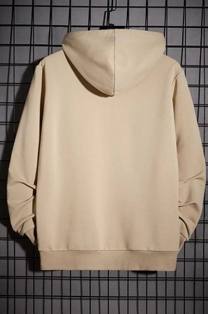Cartoon Graphic Thermal Lined Drawstring Sweatshirt